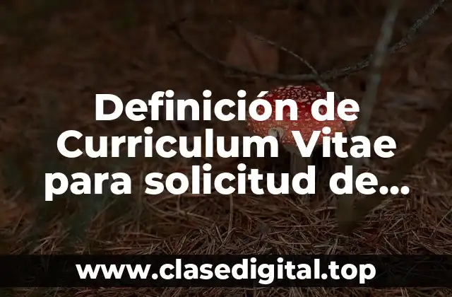 Ejemplos de Curriculum Vitae