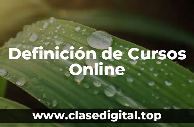 Ejemplos de Cursos Online