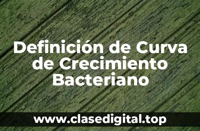 Definición de Curva de Crecimiento Bacteriano