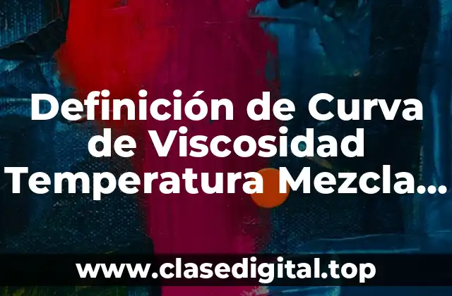 Definición de Curva de Viscosidad Temperatura Mezcla Asfáltica
