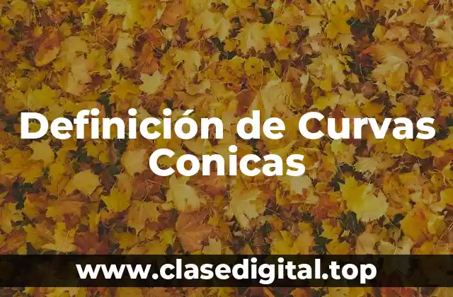 Definición de Curvas Conicas