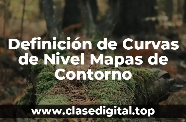 Definición de Curvas de Nivel Mapas de Contorno