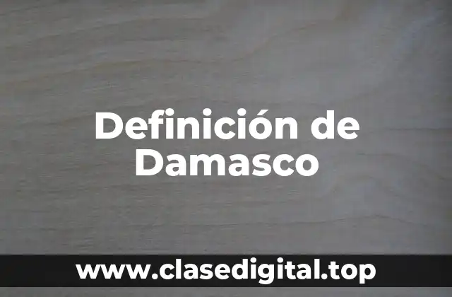 Definición de Damasco