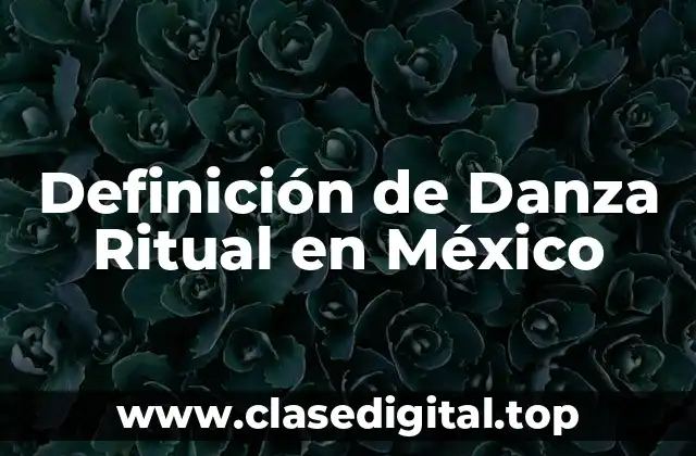 Definición de Danza Ritual en México