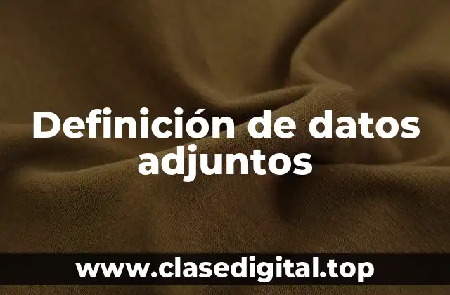 Ejemplos de datos adjuntos