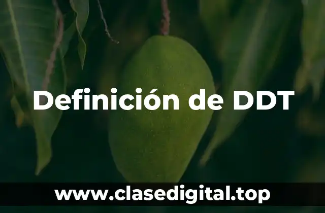 Definición de DDT