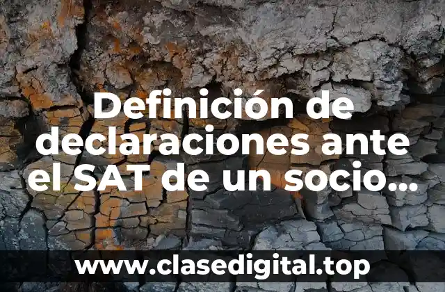 Definición de declaraciones ante el SAT de un socio Uber