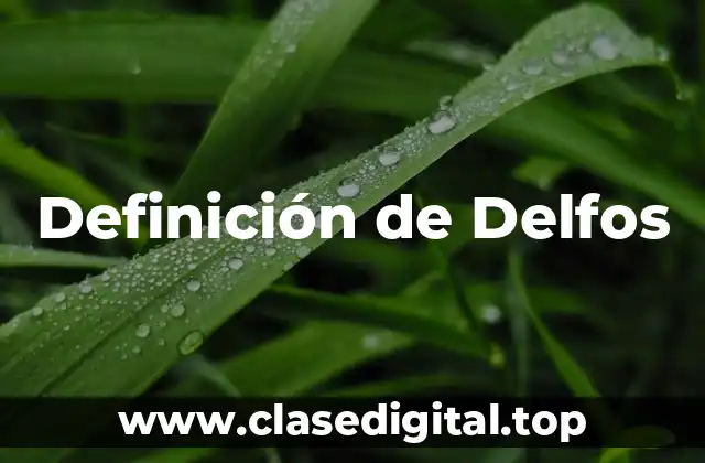 Definición de Delfos