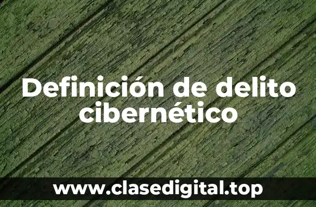 Definición de delito cibernético