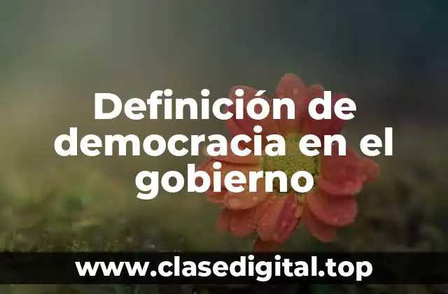 Ejemplos de democracia en el gobierno