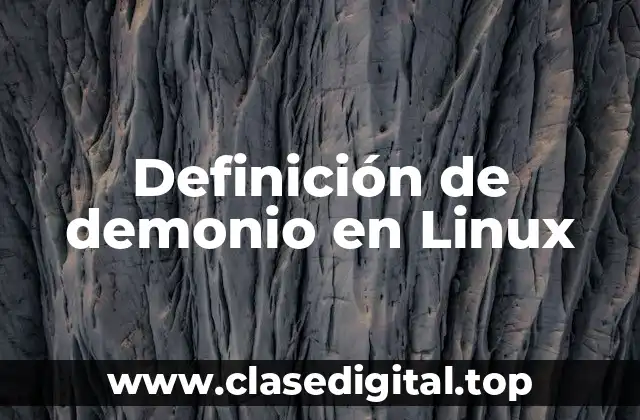 Definición de demonio en Linux