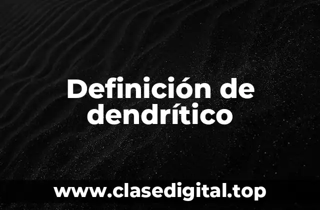 Definición de dendrítico