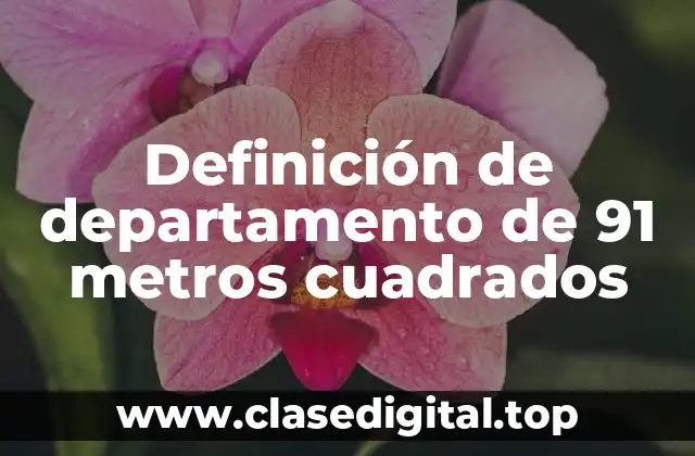 Definición de departamento de 91 metros cuadrados