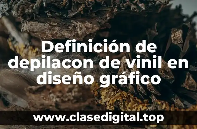 Definición de depilacon de vinil en diseño gráfico