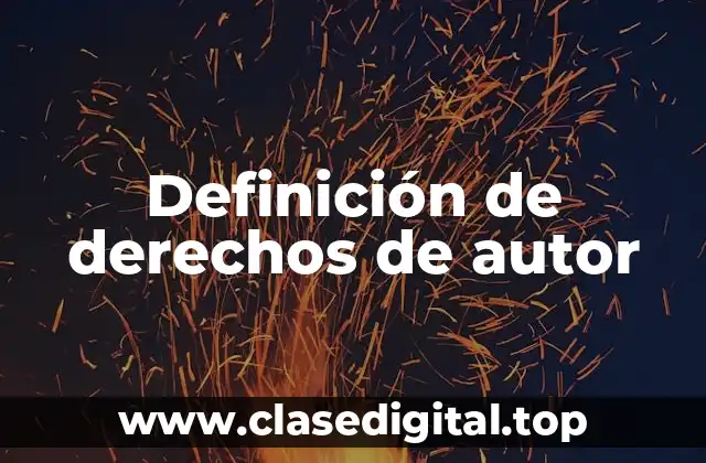 Definición de derechos de autor