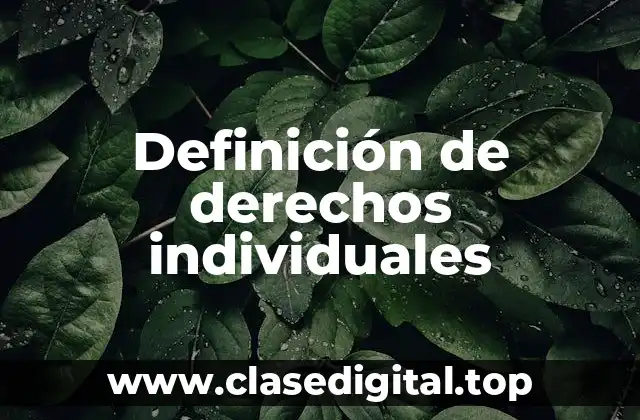 Definición de derechos individuales