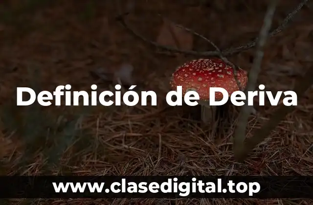 Definición de Deriva