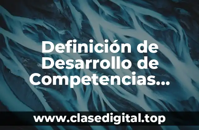 Definición de Desarrollo de Competencias Gerenciales