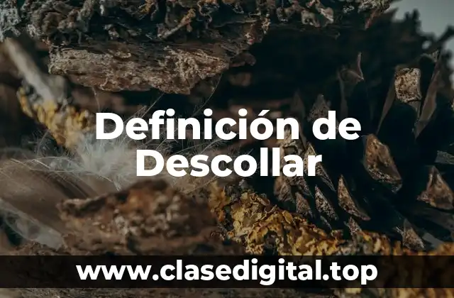 Definición técnica de Descollar