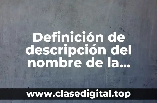 Definición de descripción del nombre de la empresa Barbie