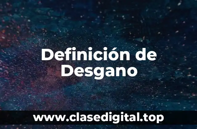 Definición de Desgano