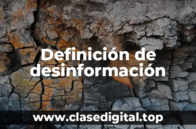 Definición de desinformación