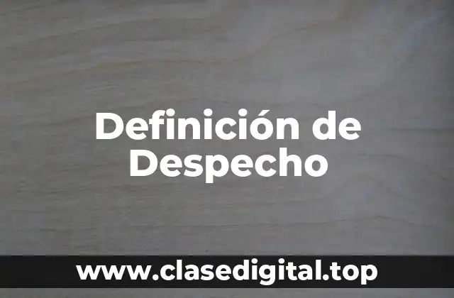 Definición técnica de despecho