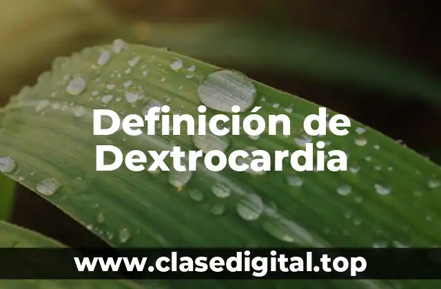 Definición de Dextrocardia