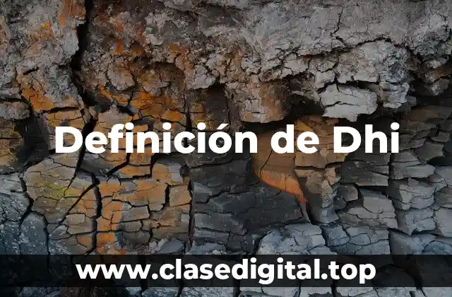 Definición técnica de Dhi