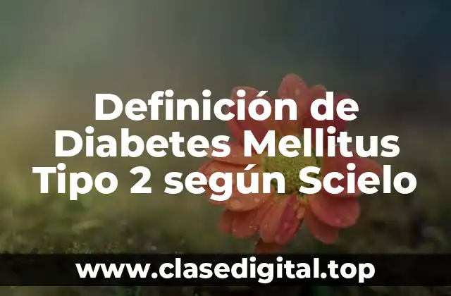 Definición técnica de Diabetes Mellitus Tipo 2