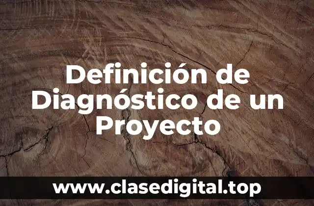 Definición de Diagnóstico de un Proyecto