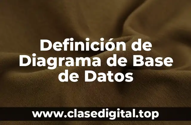 Definición de Diagrama de Base de Datos