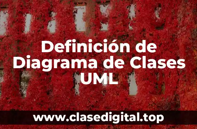 Definición técnica de Diagrama de Clases UML