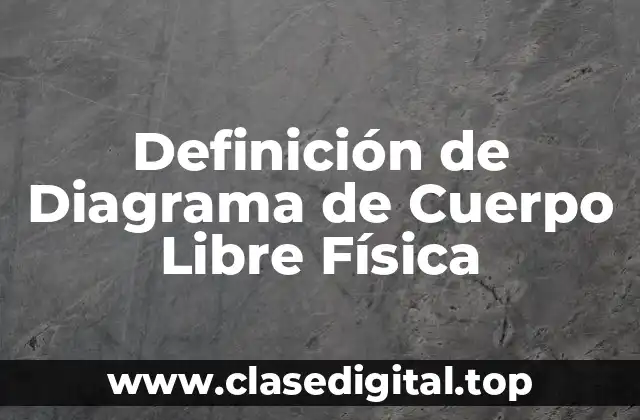 Definición de Diagrama de Cuerpo Libre Física