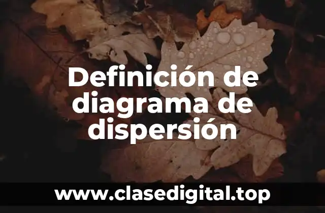 Definición de diagrama de dispersión