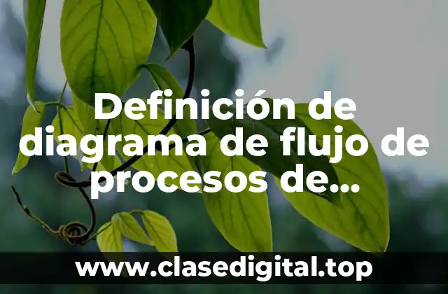 Definición de diagrama de flujo de procesos de evaporación