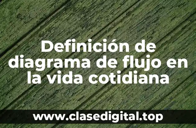 Definición de diagrama de flujo en la vida cotidiana