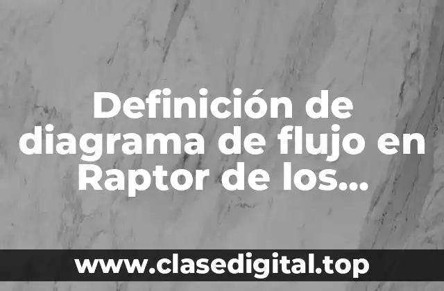 Definición de diagrama de flujo en Raptor de los obreros