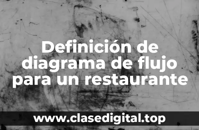Definición de diagrama de flujo para un restaurante