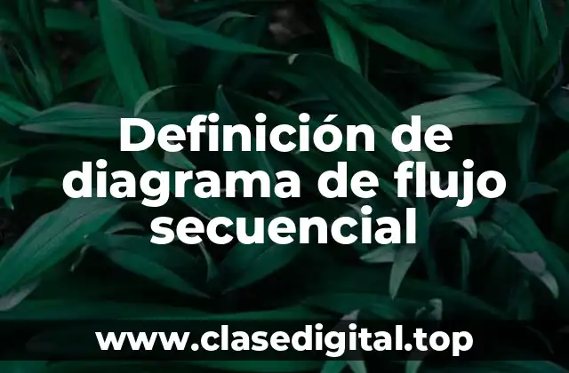 Definición técnica de diagrama de flujo secuencial