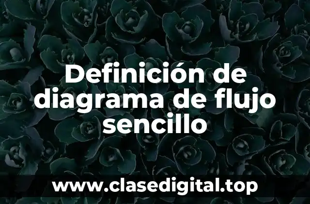 Definición de diagrama de flujo sencillo