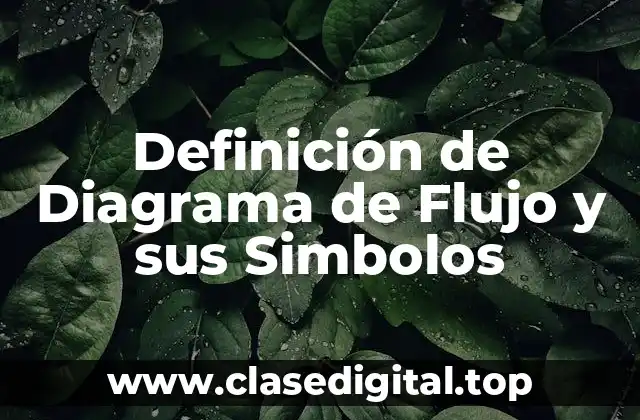 Definición de Diagrama de Flujo y sus Simbolos
