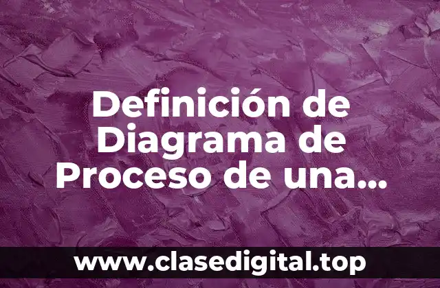 Definición de Diagrama de Proceso de una Empresa