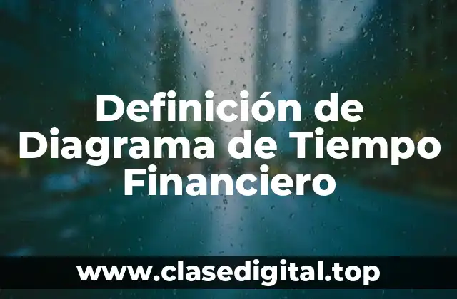 Definición de Diagrama de Tiempo Financiero