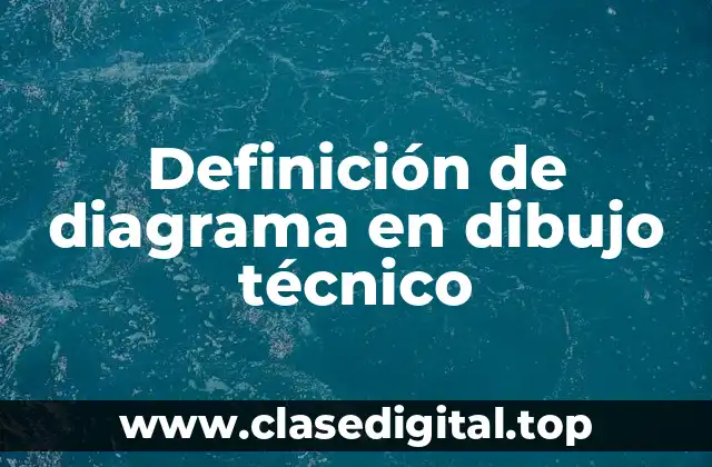 Definición técnica de diagrama en dibujo técnico