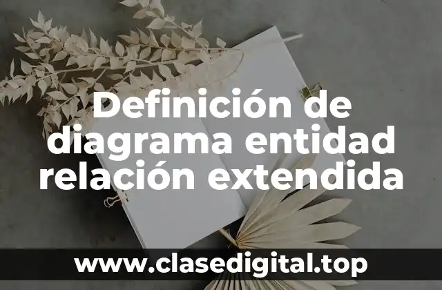 Definición de diagrama entidad relación extendida
