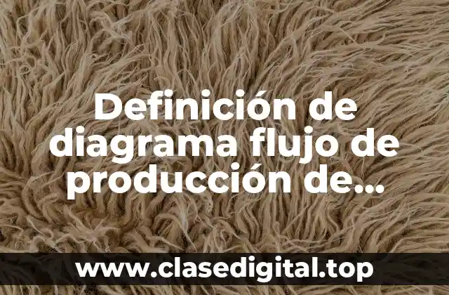 Definición de diagrama flujo de producción de monedas
