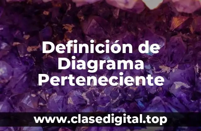 Definición de Diagrama Perteneciente