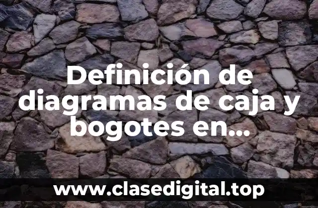 Definición de diagramas de caja y bogotes en estadística