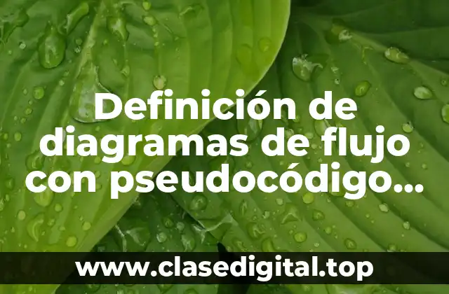 Definición de diagramas de flujo con pseudocódigo de ciclos indeterminados